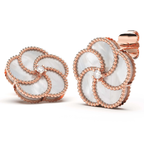 PENDIENTES BLOOMY CON NACAR Y DIAMANTES
