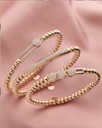 Brazalete Tresore Stretch  oro/plata