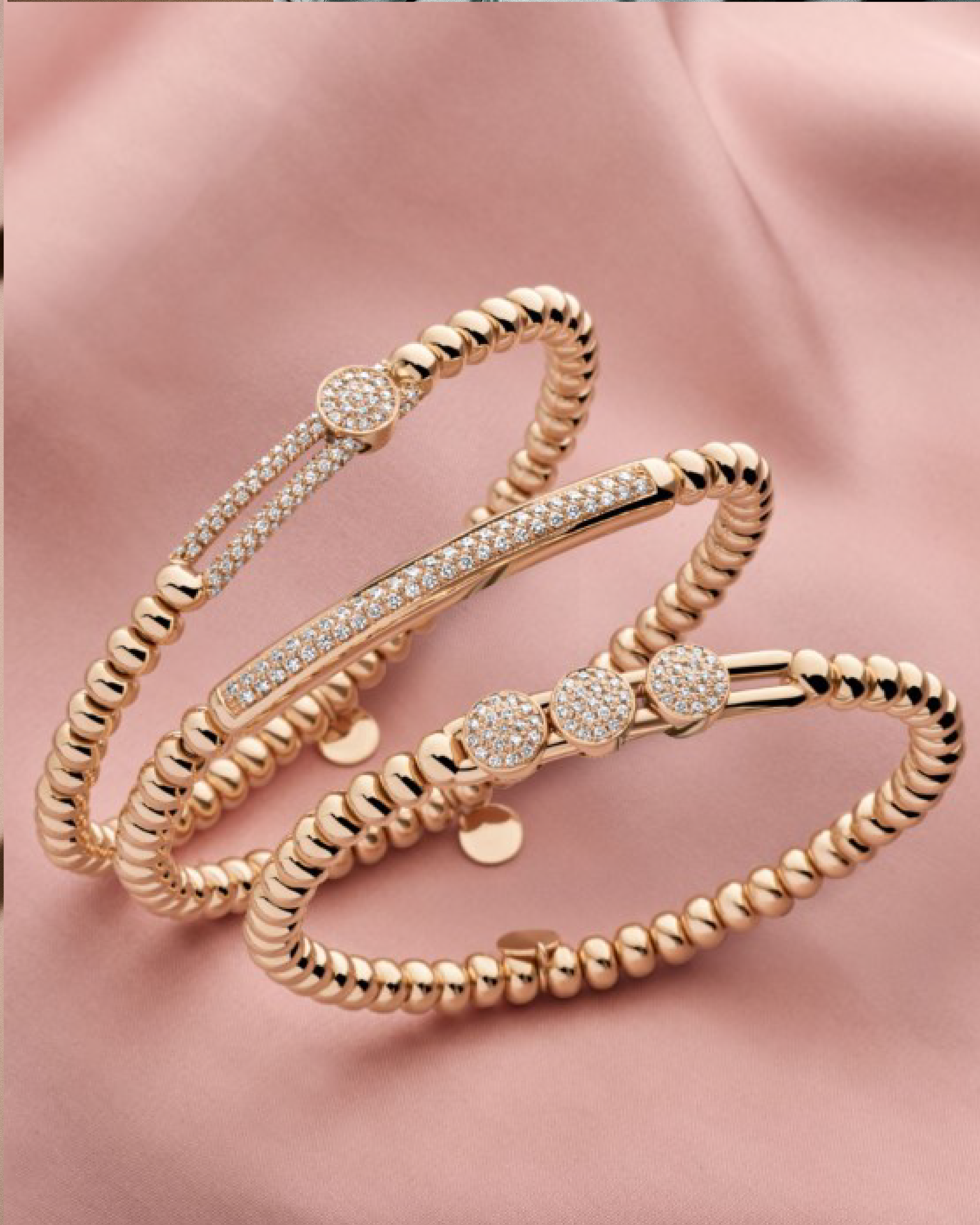 Brazalete Tresore Stretch  oro/plata