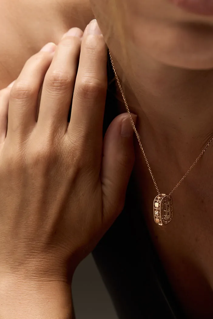 VERONA NECKLACE WITH DIAMONDS - Joyas Cabochon