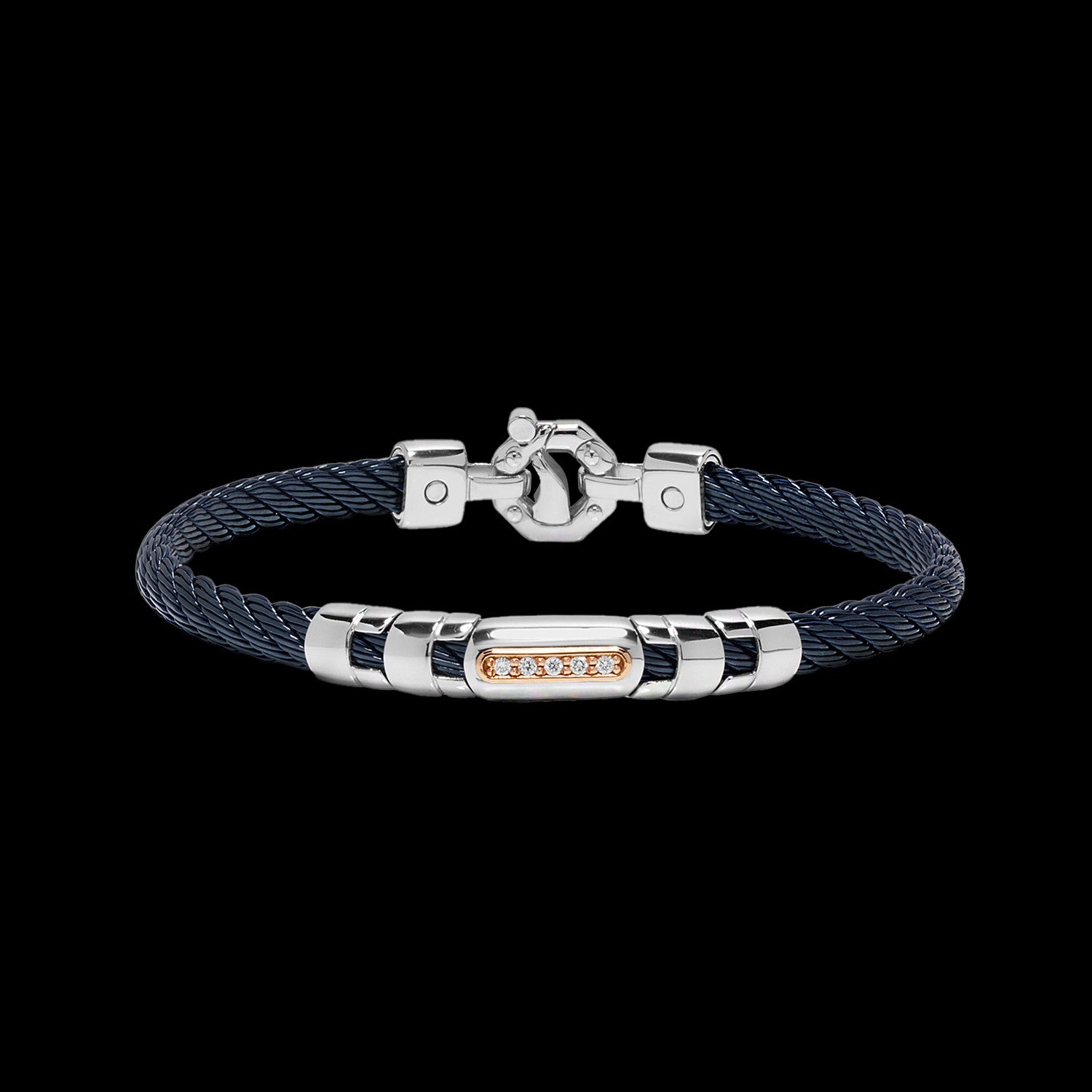 Barakà BR33200 | 316L Marine Steel & Diamonds