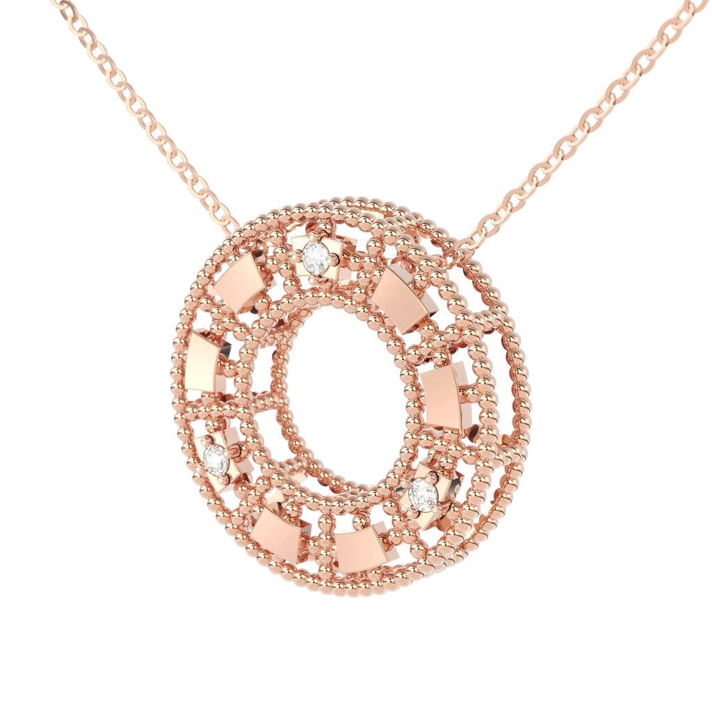 VERONA NECKLACE WITH DIAMONDS - Joyas Cabochon